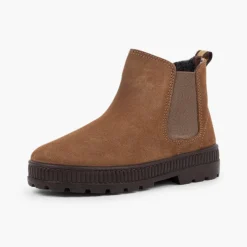 Menina Pisamonas Botas Crianca Sola Track Com Elastico