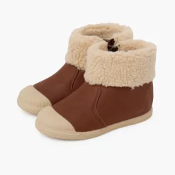 Menina Pisamonas Botas Cuero Vegano Cremallera