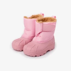 Menina Pisamonas Botas De Neve Forro Felpudo Fecho Aderente