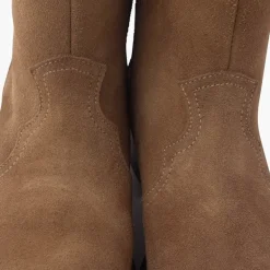 Menina Pisamonas Botas Estilo Country Camurca