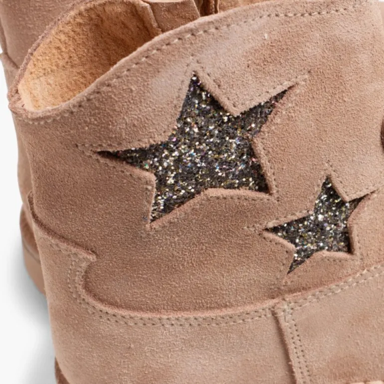 Menina Pisamonas Botas Estrelas Menina E Mulher Com Fecho-Eclair