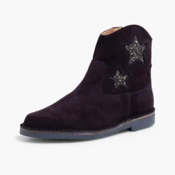 Menina Pisamonas Botas Estrelas Menina E Mulher Com Fecho-Eclair