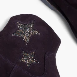 Menina Pisamonas Botas Estrelas Menina E Mulher Com Fecho-Eclair