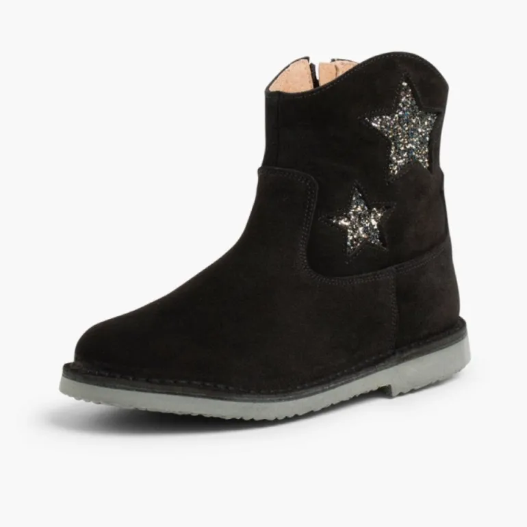 Menina Pisamonas Botas Estrelas Menina E Mulher Com Fecho-Eclair