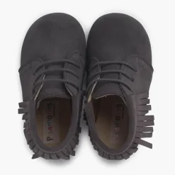 Menina Pisamonas Botas Franjas Atacadores Primeiros Passos