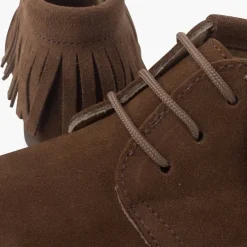 Menina Pisamonas Botas Franjas Atacadores Primeiros Passos