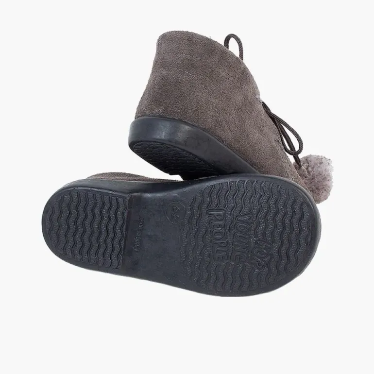 Menina Pisamonas Botas Infantis Com Pompons