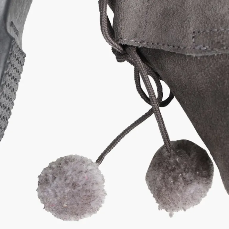 Menina Pisamonas Botas Infantis Com Pompons