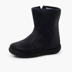 Menina Pisamonas Botas Lisas Pele Lavavel Criancas