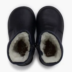 Menina Pisamonas Botas Lisas Pele Lavavel Criancas
