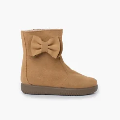 Menina Pisamonas Botas Menina Camurca Laco Lateral Grande