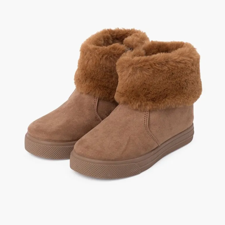 Menina Pisamonas Botas Menina Cano Dobrado Pelo