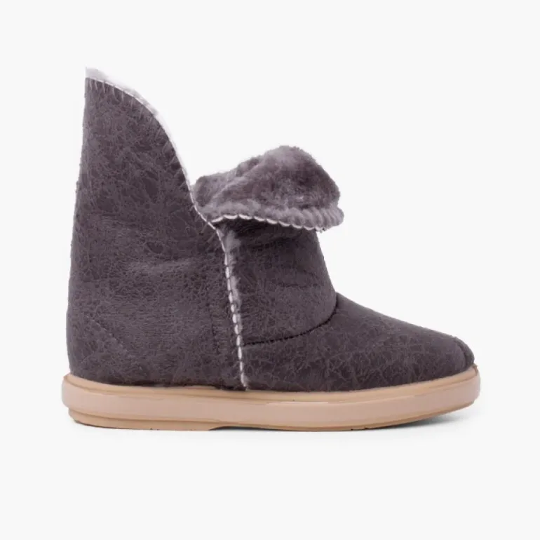 Menina Pisamonas Botas Menina Estilo Australianas Abertura Lateral