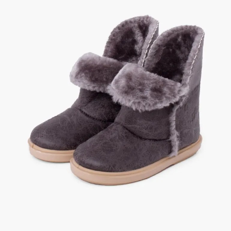 Menina Pisamonas Botas Menina Estilo Australianas Abertura Lateral