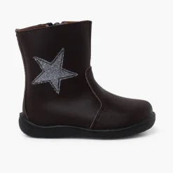 Menina Pisamonas Botas Menina Estrela Pele Lavavel