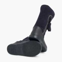 Menina Pisamonas Botas Menina Pele E Camurca Berloques