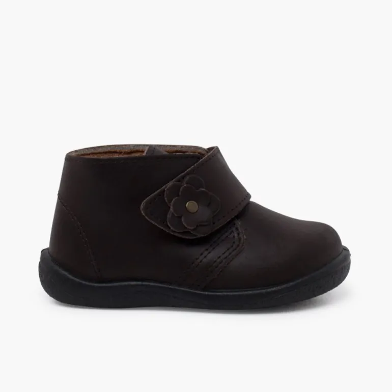Menina Pisamonas Botas Menina Pele Lavavel Flor