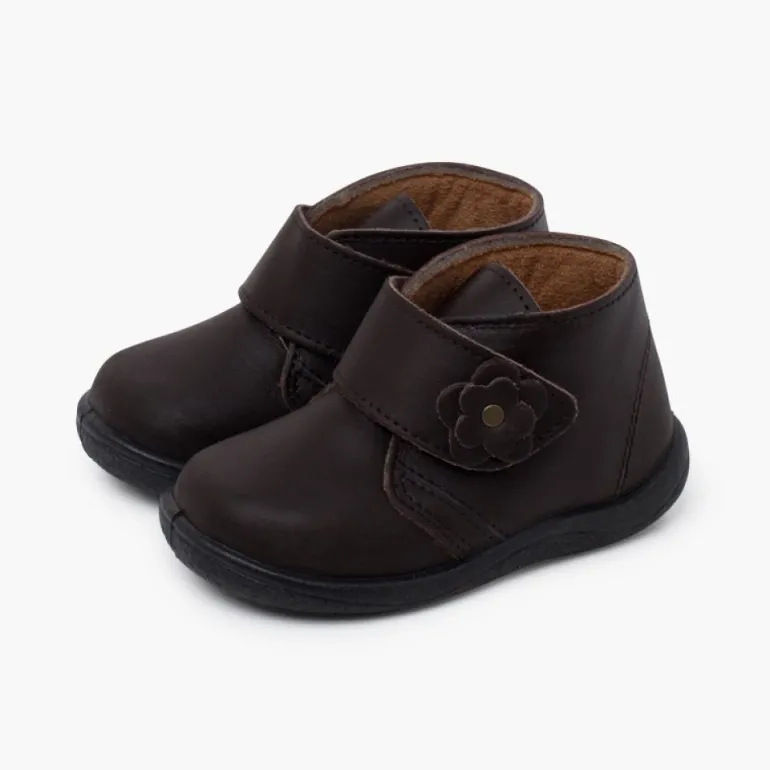 Menina Pisamonas Botas Menina Pele Lavavel Flor