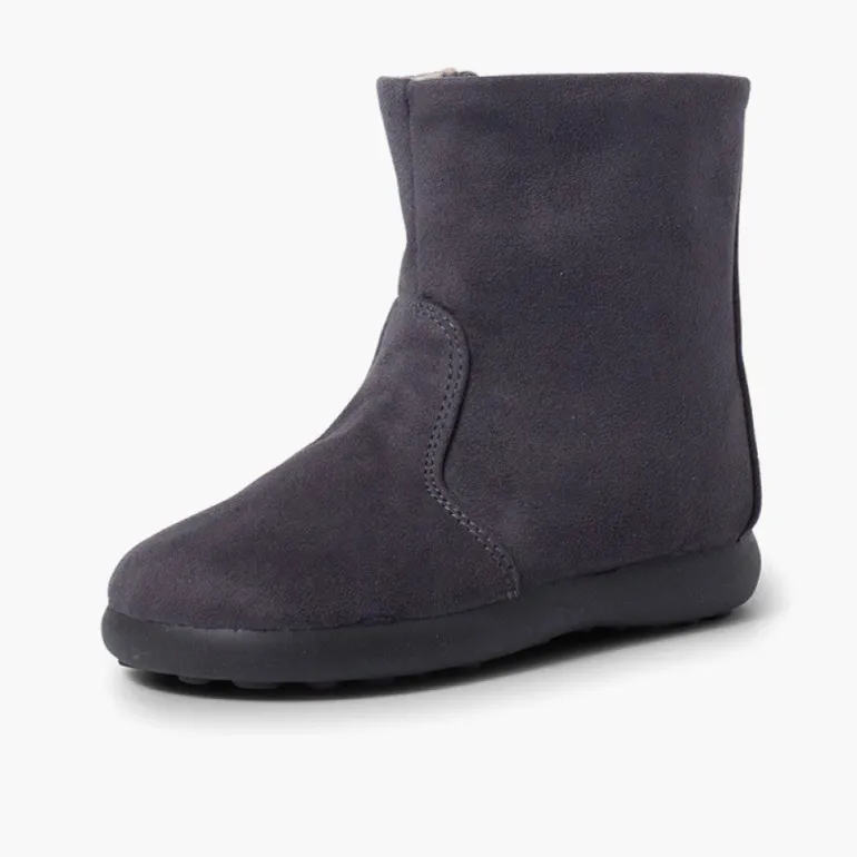 Menina Pisamonas Botas Menina Tipo Camurca Com Fecho-Eclair