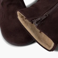 Menina Pisamonas Botas Menina Tipo Camurca Com Fecho-Eclair