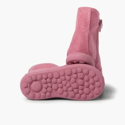 Menina Pisamonas Botas Menina Tipo Camurca Com Fecho-Eclair