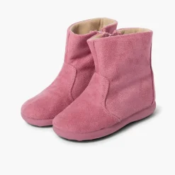 Menina Pisamonas Botas Menina Tipo Camurca Com Fecho-Eclair
