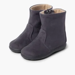 Menina Pisamonas Botas Menina Tipo Camurca Com Fecho-Eclair