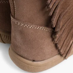 Menina Pisamonas Botas Meninas Camurca Com Franjas