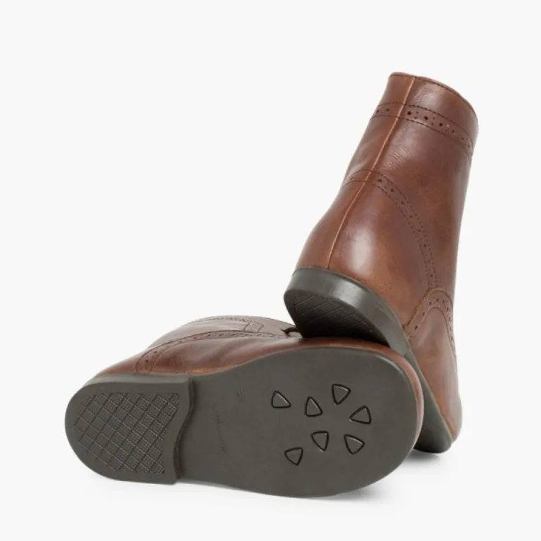 Menino Pisamonas Botas Pele Atacadores