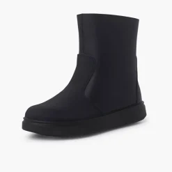 Menina Pisamonas Botas Pele Com Reforco E Fecho-Eclair Lateral