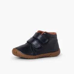 Menino Pisamonas Botas Pele Meninos Duplo Fecho Biqueira Reforcada