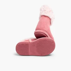 Menina Pisamonas Botas Pelo Meio Cano Com Fecho-Eclair