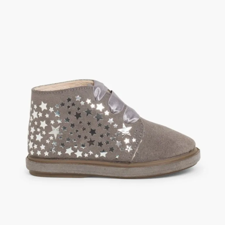 Menina Pisamonas Botas Primeiros Passos Com Estrelas