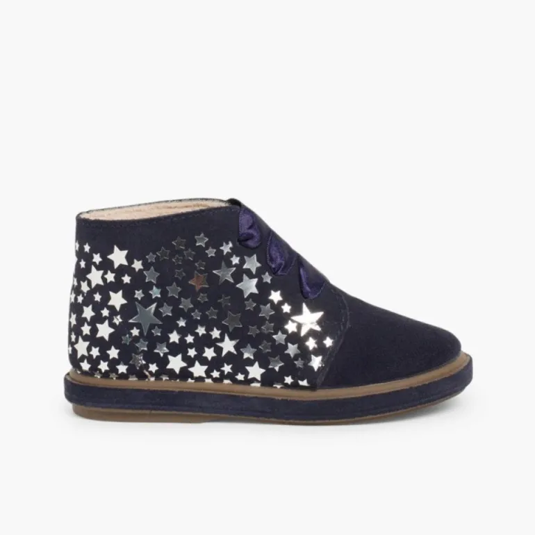 Menina Pisamonas Botas Primeiros Passos Com Estrelas