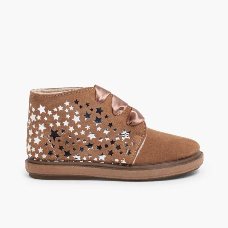 Menina Pisamonas Botas Primeiros Passos Com Estrelas