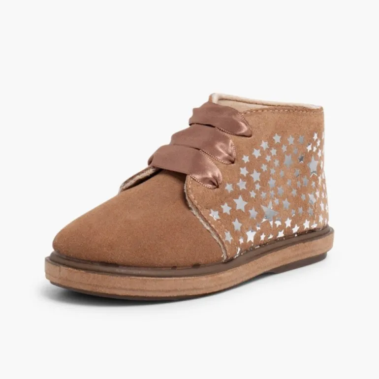 Menina Pisamonas Botas Primeiros Passos Com Estrelas