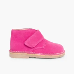 Menina Pisamonas Botas Safari Com Tiras Aderentes