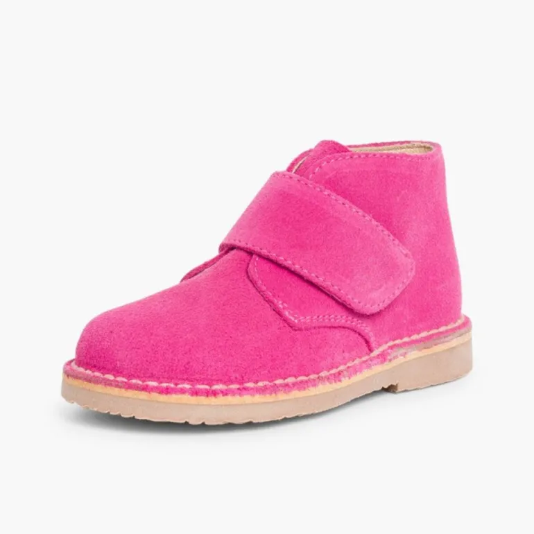Menina Pisamonas Botas Safari Com Tiras Aderentes