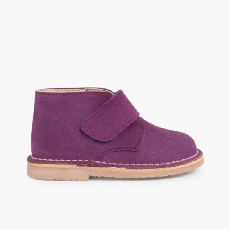 Menina Pisamonas Botas Safari Com Tiras Aderentes