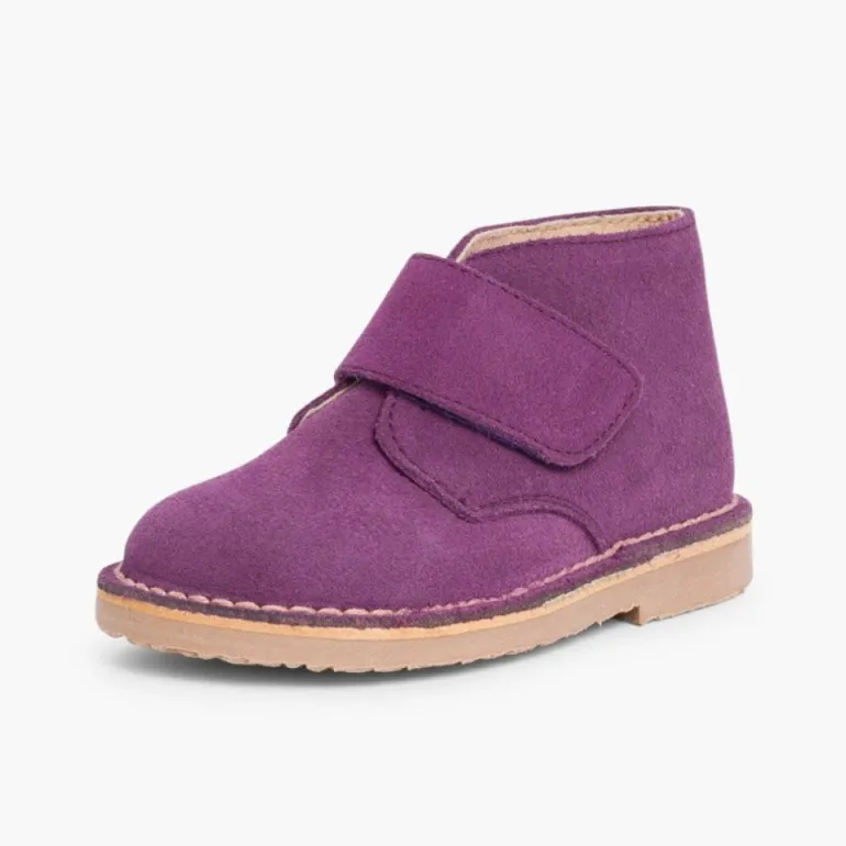 Menina Pisamonas Botas Safari Com Tiras Aderentes