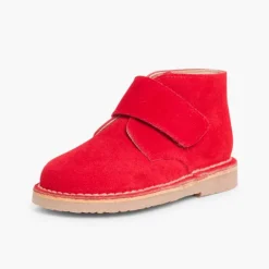 Menina Pisamonas Botas Safari Com Tiras Aderentes