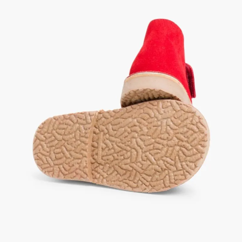 Menina Pisamonas Botas Safari Com Tiras Aderentes
