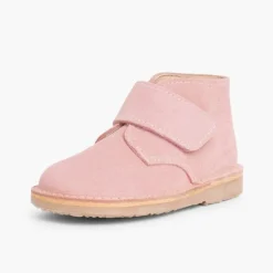 Menina Pisamonas Botas Safari Com Tiras Aderentes