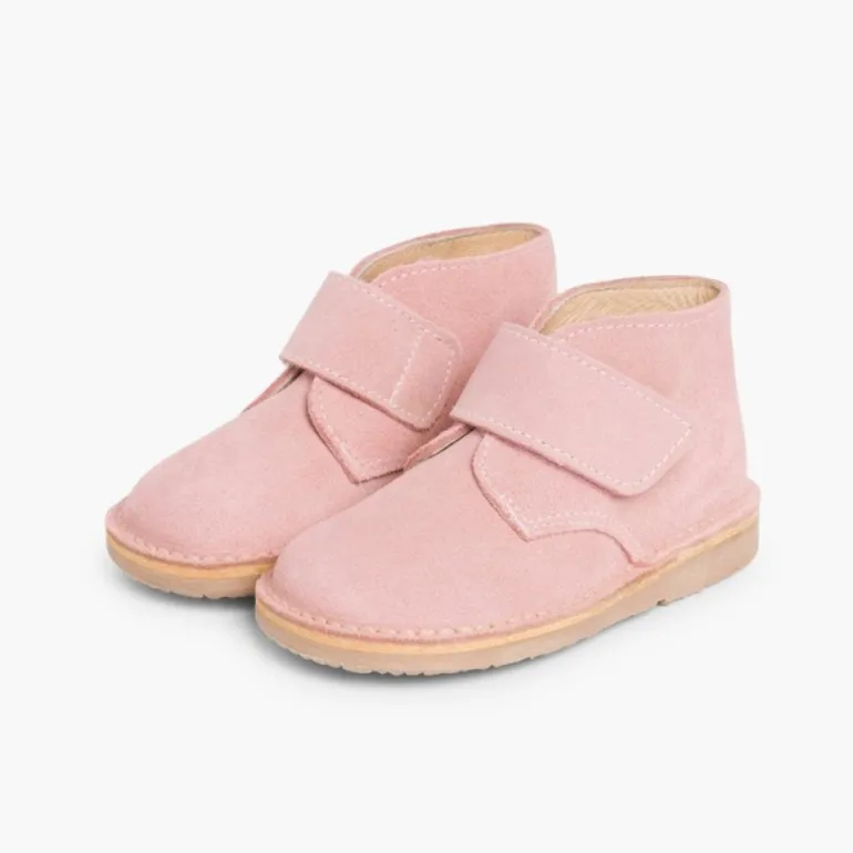 Menina Pisamonas Botas Safari Com Tiras Aderentes
