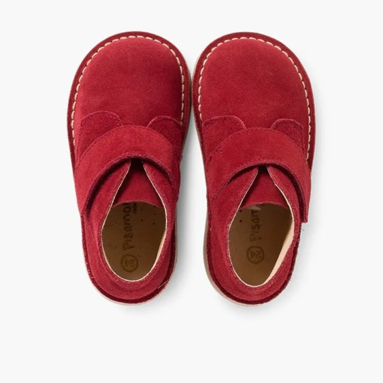 Menina Pisamonas Botas Safari Com Tiras Aderentes
