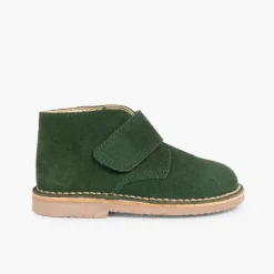 Menina Pisamonas Botas Safari Com Tiras Aderentes