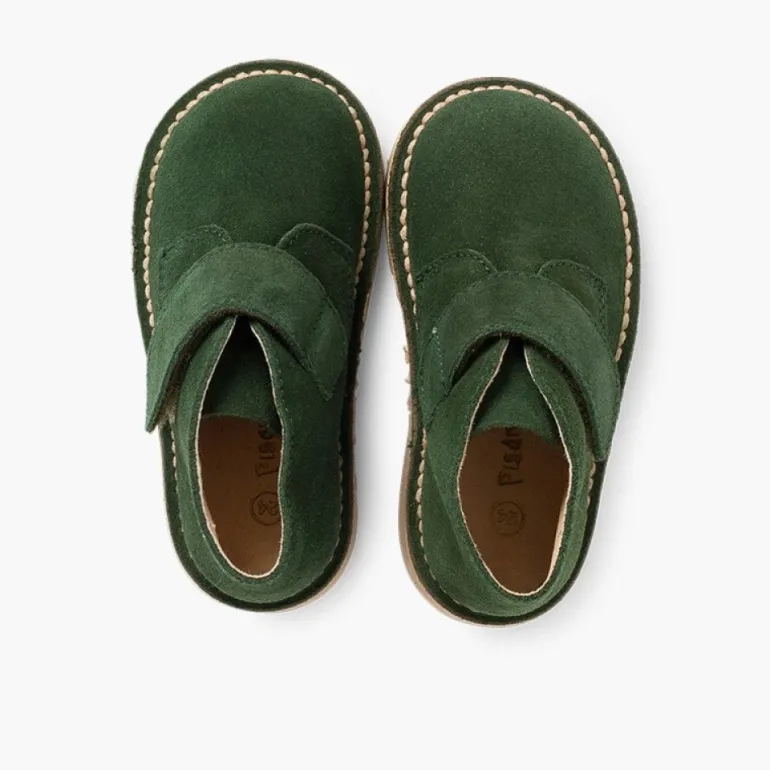 Menina Pisamonas Botas Safari Com Tiras Aderentes