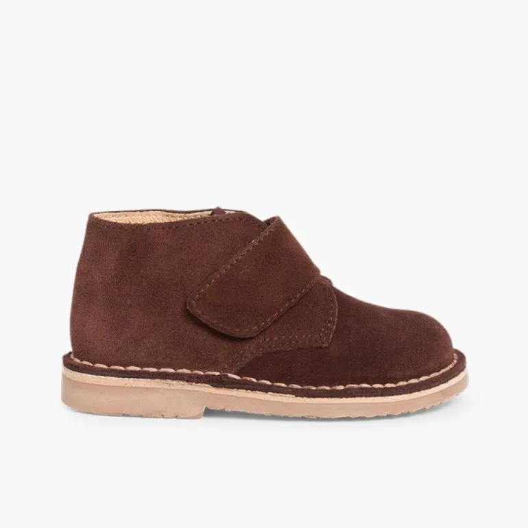 Menina Pisamonas Botas Safari Com Tiras Aderentes