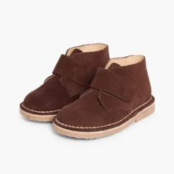 Menina Pisamonas Botas Safari Com Tiras Aderentes