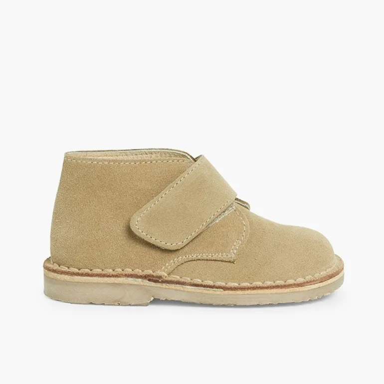 Menina Pisamonas Botas Safari Com Tiras Aderentes